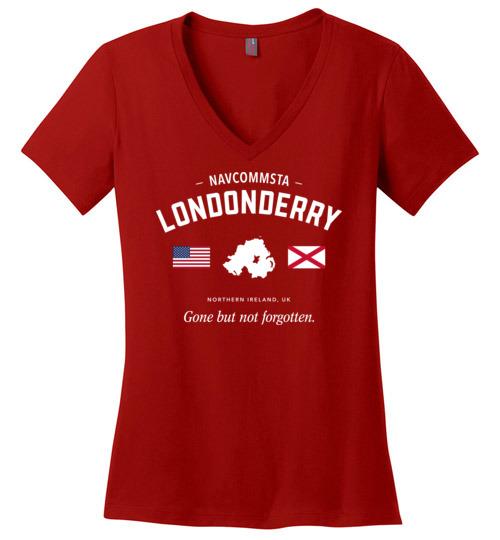 Load image into Gallery viewer, NAVCOMMSTA Londonderry &quot;GBNF&quot; - Women&#39;s V-Neck T-Shirt
