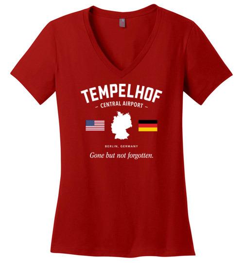 Load image into Gallery viewer, Tempelhof Central Airport &quot;GBNF&quot; - Women&#39;s V-Neck T-Shirt

