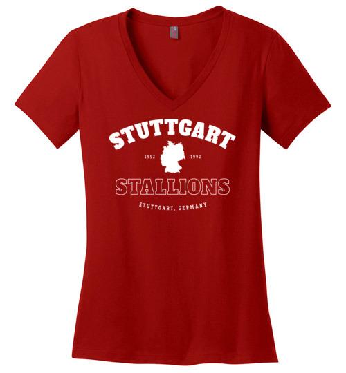 Stuttgart Stallions - Women's V-Neck T-Shirt