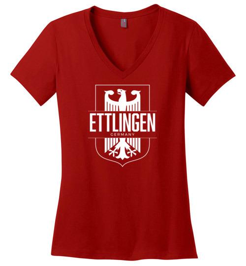 Ettlingen, Germany - Women's V-Neck T-Shirt