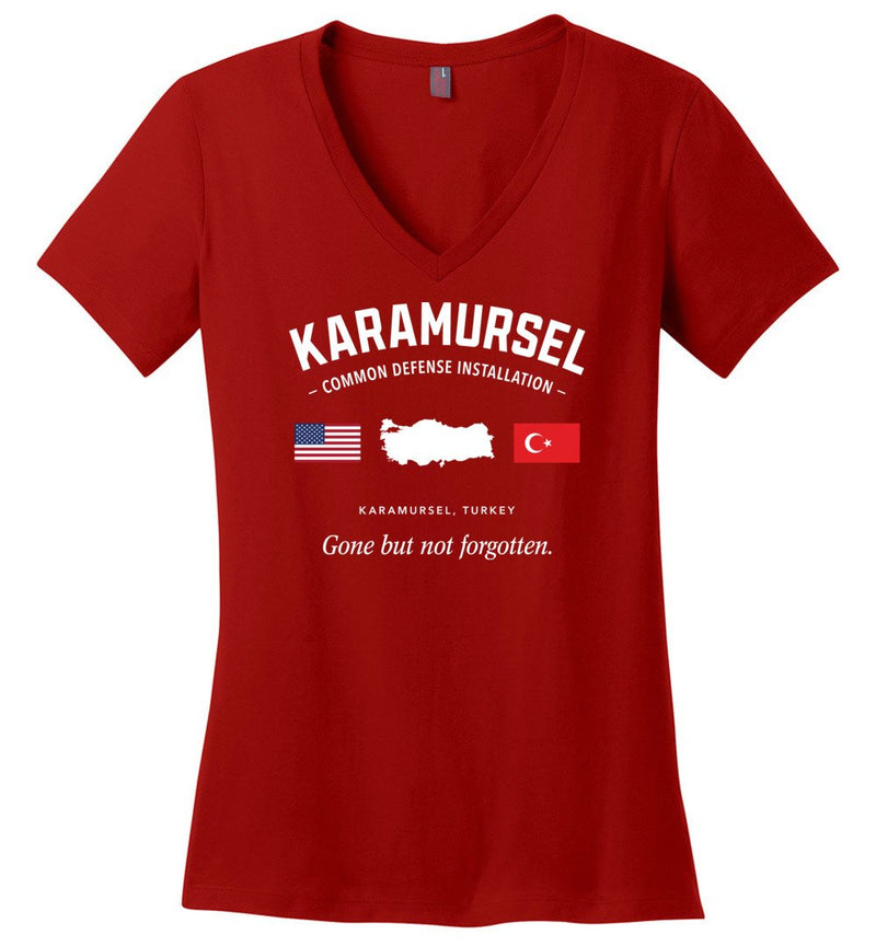 Load image into Gallery viewer, Karamursel Common Defense Installation &quot;GBNF&quot; - Women&#39;s V-Neck T-Shirt
