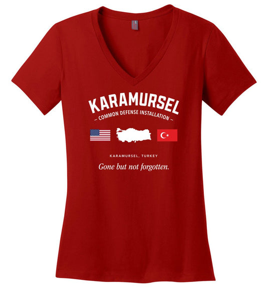 Karamursel Common Defense Installation "GBNF" - Women's V-Neck T-Shirt