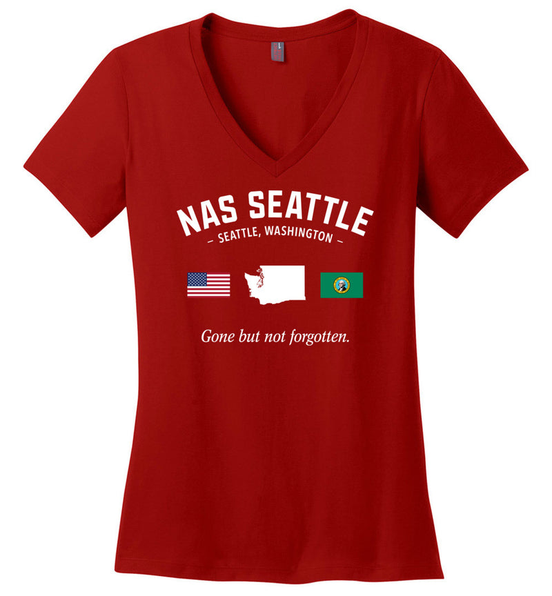 Load image into Gallery viewer, NAS Seattle &quot;GBNF&quot; - Women&#39;s V-Neck T-Shirt
