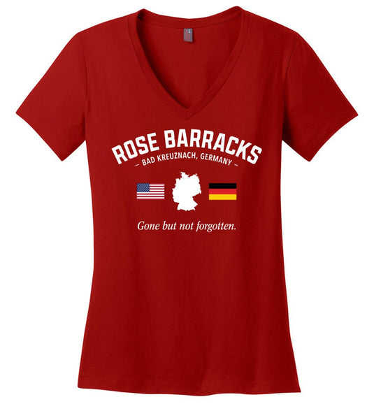 Rose Barracks "GBNF" - Women's V-Neck T-Shirt