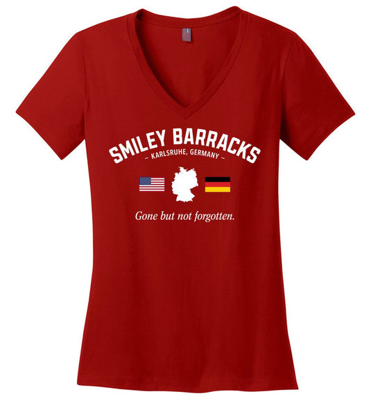 Smiley Barracks "GBNF" - Women's V-Neck T-Shirt