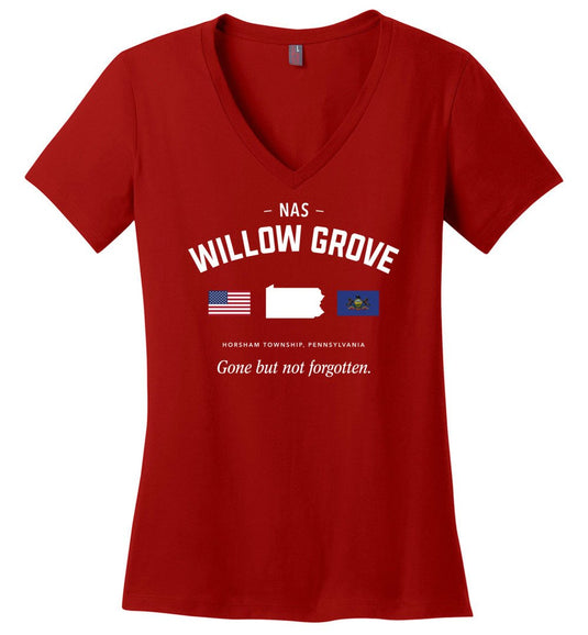 NAS Willow Grove "GBNF" - Women's V-Neck T-Shirt
