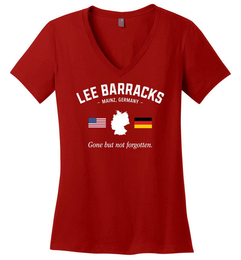 Load image into Gallery viewer, Lee Barracks &quot;GBNF&quot; - Women&#39;s V-Neck T-Shirt
