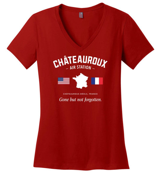 Chateauroux AS "GBNF" - Women's V-Neck T-Shirt