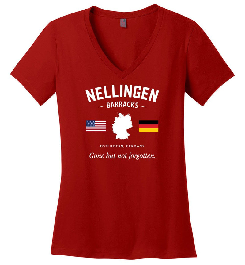 Load image into Gallery viewer, Nellingen Barracks &quot;GBNF&quot; - Women&#39;s V-Neck T-Shirt
