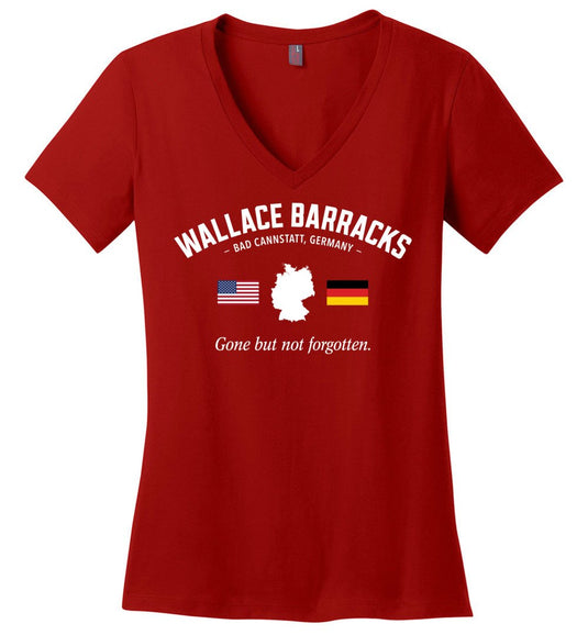Wallace Barracks "GBNF" - Women's V-Neck T-Shirt