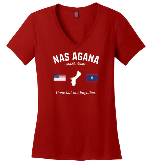 NAS Agana "GBNF" - Women's V-Neck T-Shirt