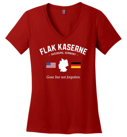 Flak Kaserne (Augsburg) "GBNF" - Women's V-Neck T-Shirt