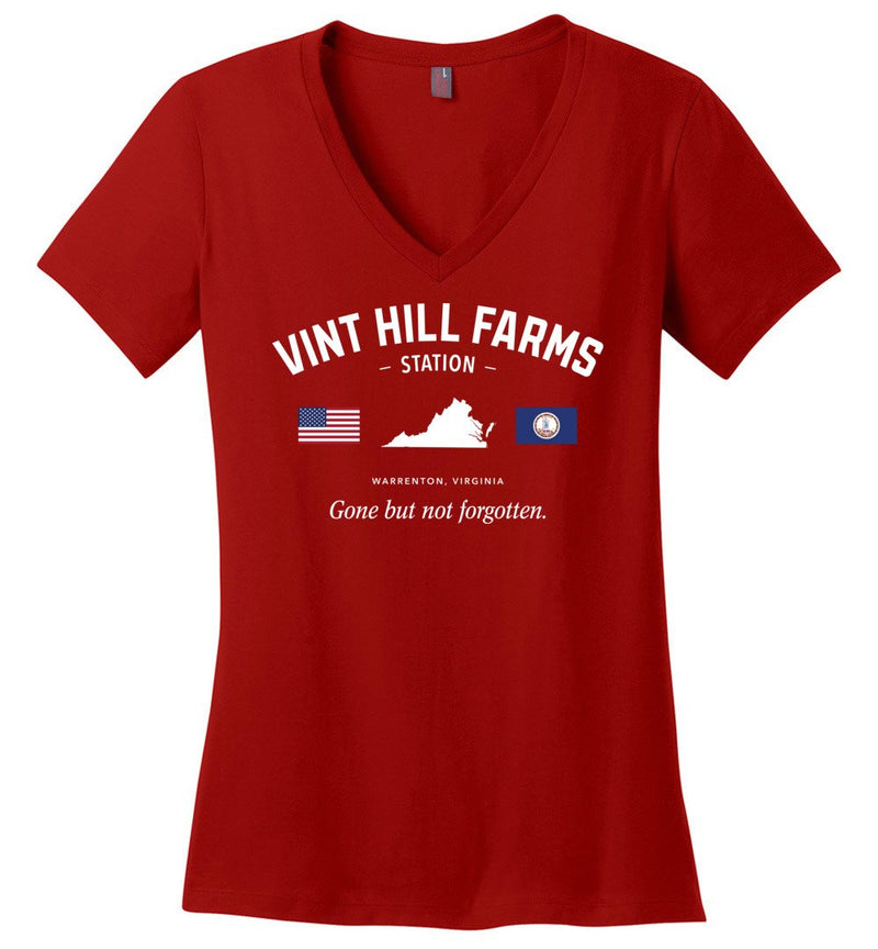 Load image into Gallery viewer, Vint Hill Farms Station &quot;GBNF&quot; - Women&#39;s V-Neck T-Shirt
