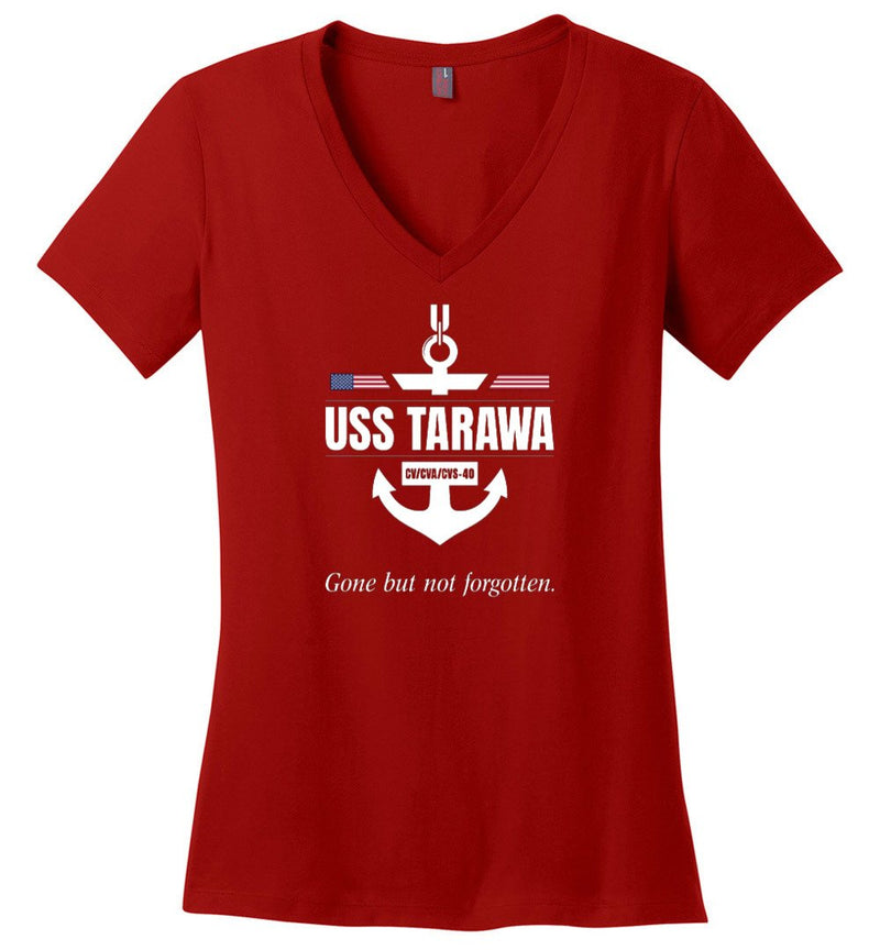 Load image into Gallery viewer, USS Tarawa CV/CVA/CVS-40 &quot;GBNF&quot; - Women&#39;s V-Neck T-Shirt
