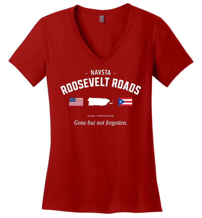 Load image into Gallery viewer, NAVSTA Roosevelt Roads &quot;GBNF&quot; - Women&#39;s V-Neck T-Shirt

