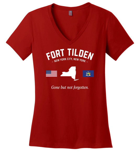Fort Tilden "GBNF" - Women's V-Neck T-Shirt