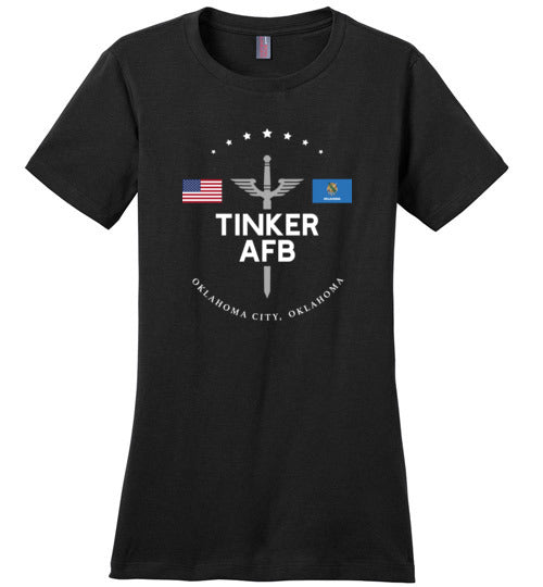 Load image into Gallery viewer, Tinker AFB - Women&#39;s Crewneck T-Shirt-Wandering I Store

