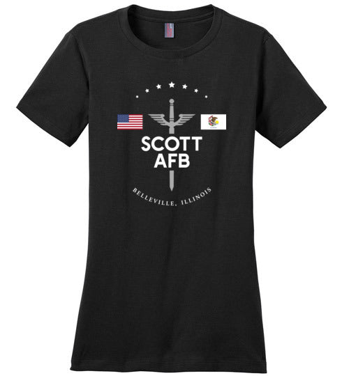 Scott AFB - Women's Crewneck T-Shirt-Wandering I Store