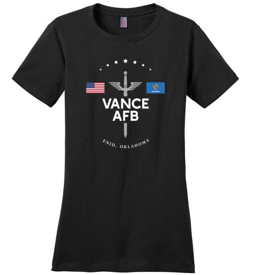 Vance AFB - Women's Crewneck T-Shirt-Wandering I Store