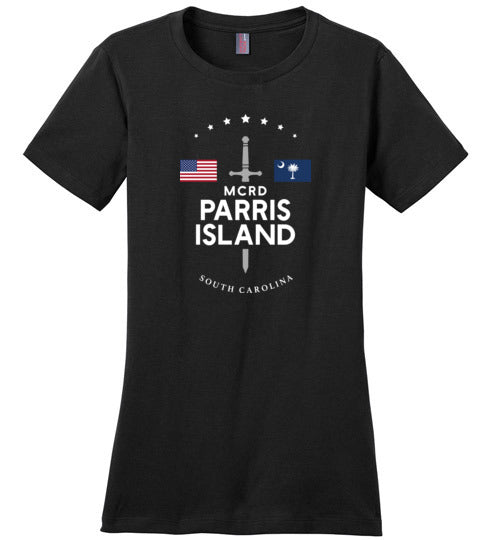 MCRD Parris Island - Women's Crewneck T-Shirt-Wandering I Store