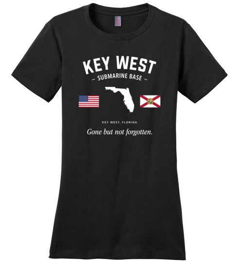 Key West Submarine Base "GBNF" - Women's Crewneck T-Shirt-Wandering I Store