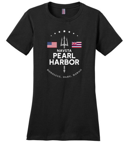 Load image into Gallery viewer, NAVSTA Pearl Harbor - Women&#39;s Crewneck T-Shirt-Wandering I Store
