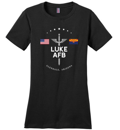 Luke AFB - Women's Crewneck T-Shirt-Wandering I Store