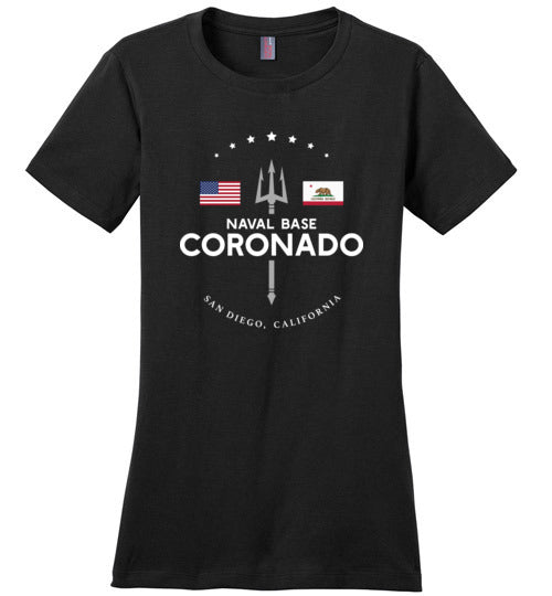 Naval Base Coronado - Women's Crewneck T-Shirt-Wandering I Store