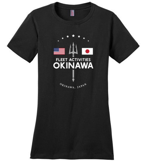 Fleet Activities Okinawa - Women's Crewneck T-Shirt-Wandering I Store