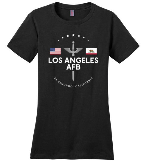 Load image into Gallery viewer, Los Angeles AFB - Women&#39;s Crewneck T-Shirt-Wandering I Store
