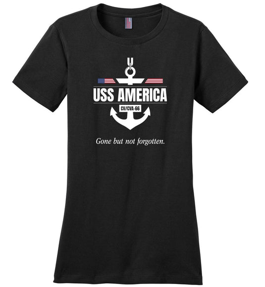 USS America CV/CVA-66 "GBNF" - Women's Crewneck T-Shirt