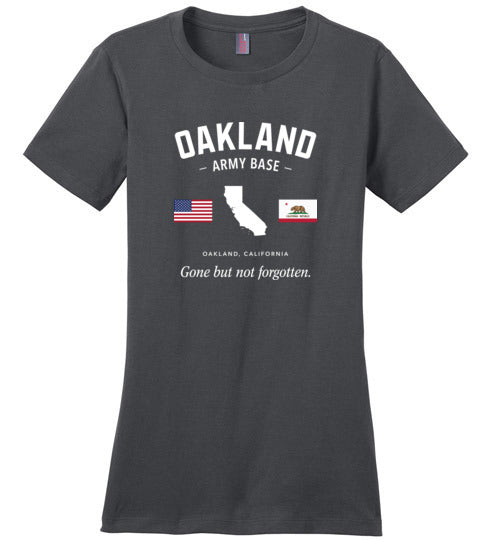 Oakland Army Base "GBNF" - Women's Crewneck T-Shirt-Wandering I Store