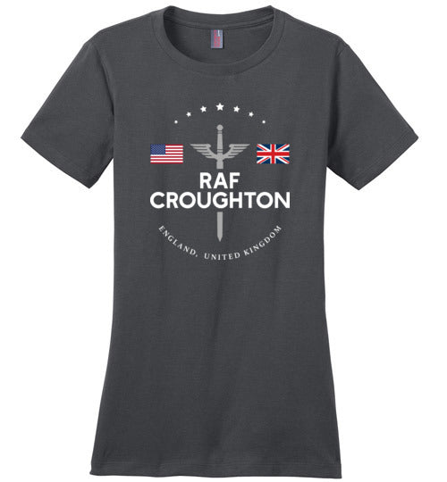 RAF Croughton - Women's Crewneck T-Shirt-Wandering I Store