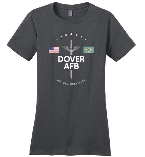 Load image into Gallery viewer, Dover AFB - Women&#39;s Crewneck T-Shirt-Wandering I Store

