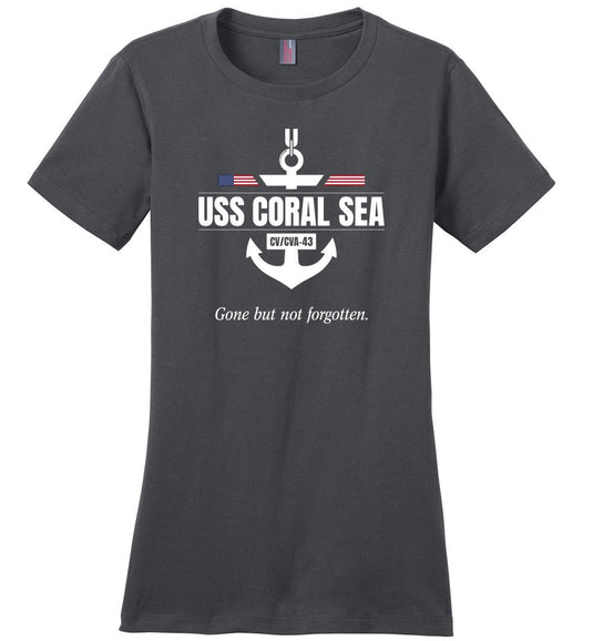 USS Coral Sea CV/CVA-43 "GBNF" - Women's Crewneck T-Shirt