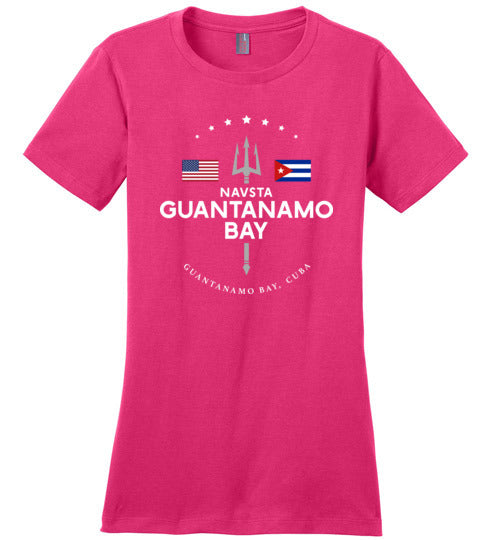 Load image into Gallery viewer, NAVSTA Guantanamo Bay - Women&#39;s Crewneck T-Shirt-Wandering I Store
