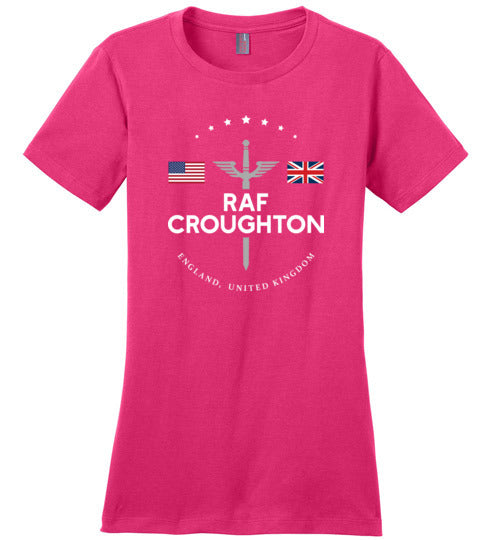 RAF Croughton - Women's Crewneck T-Shirt-Wandering I Store