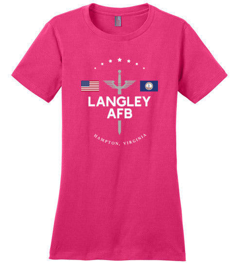 Langley AFB - Women's Crewneck T-Shirt-Wandering I Store
