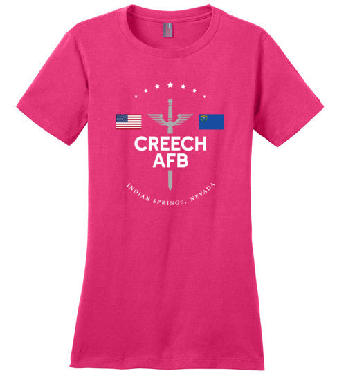 Creech AFB - Women's Crewneck T-Shirt-Wandering I Store