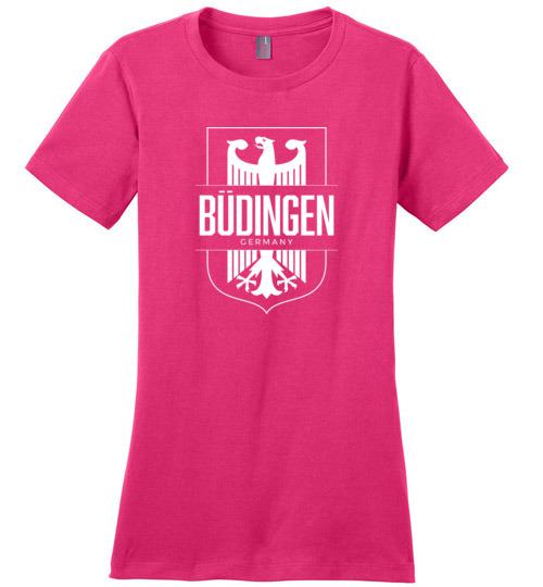 Load image into Gallery viewer, Budingen, Germany - Women&#39;s Crewneck T-Shirt
