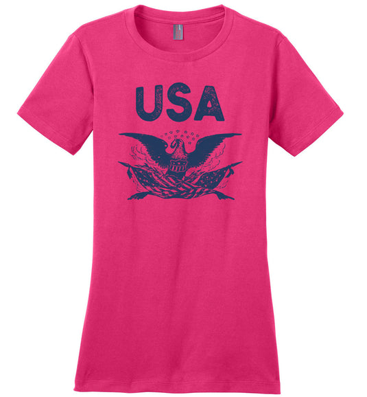 USA Eagle - Women's Crewneck T-Shirt