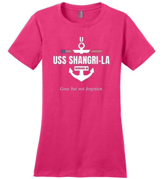 USS Shangri-La CV/CVA/CVS-38 "GBNF" - Women's Crewneck T-Shirt