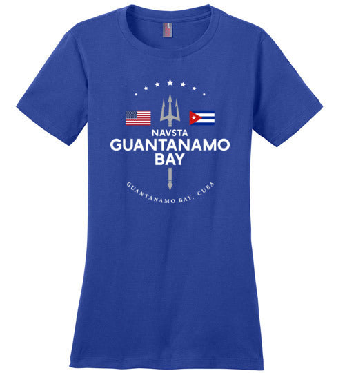 Load image into Gallery viewer, NAVSTA Guantanamo Bay - Women&#39;s Crewneck T-Shirt-Wandering I Store
