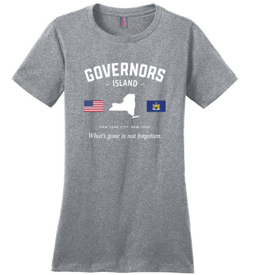 Governor's Island - Women's Crewneck T-Shirt-Wandering I Store