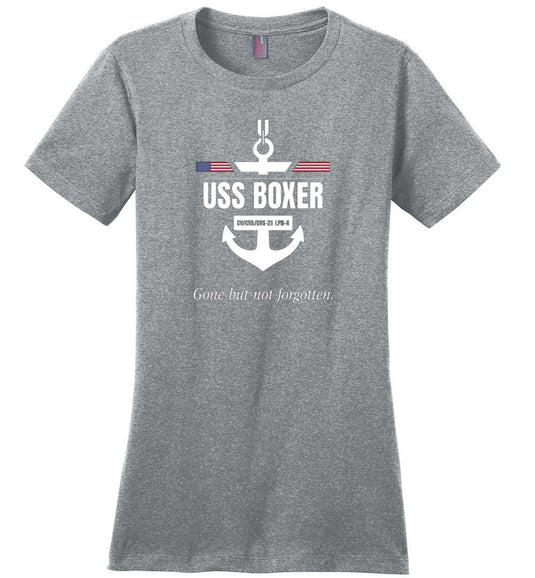 USS Boxer CV/CVA/CVS-21 LPH-4 "GBNF" - Women's Crewneck T-Shirt