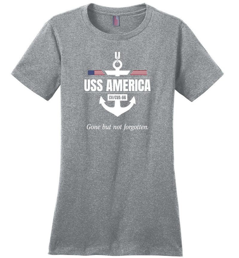 Load image into Gallery viewer, USS America CV/CVA-66 &quot;GBNF&quot; - Women&#39;s Crewneck T-Shirt
