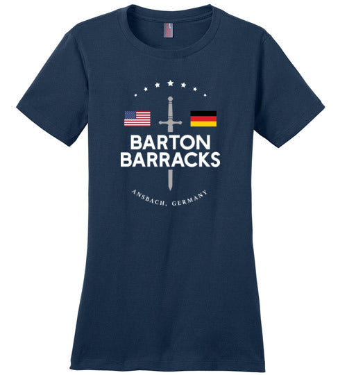 Load image into Gallery viewer, Barton Barracks - Women&#39;s Crewneck T-Shirt-Wandering I Store
