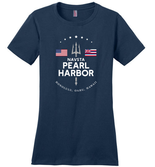 NAVSTA Pearl Harbor - Women's Crewneck T-Shirt-Wandering I Store