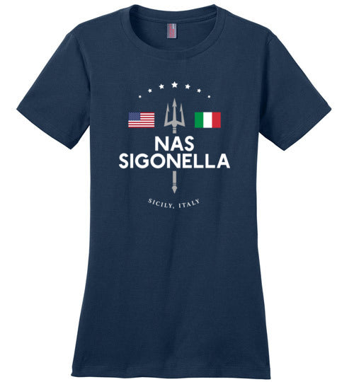 Load image into Gallery viewer, NAS Sigonella - Women&#39;s Crewneck T-Shirt-Wandering I Store
