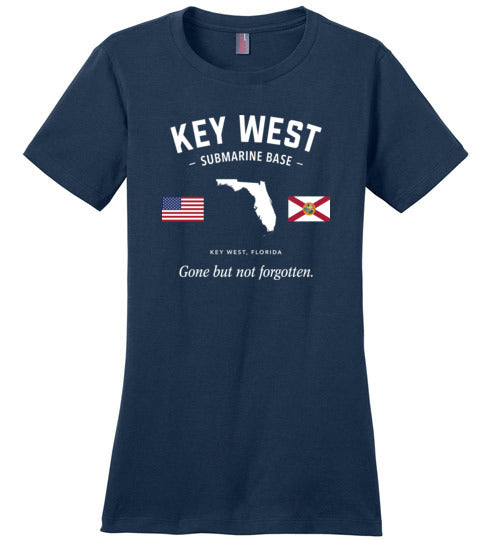 Load image into Gallery viewer, Key West Submarine Base &quot;GBNF&quot; - Women&#39;s Crewneck T-Shirt-Wandering I Store
